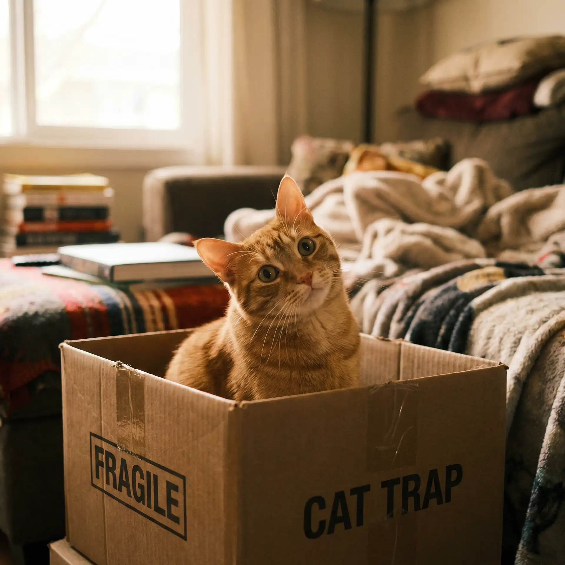 橘猫躲在纸箱里 - 秋霞电影免费手机ee版
